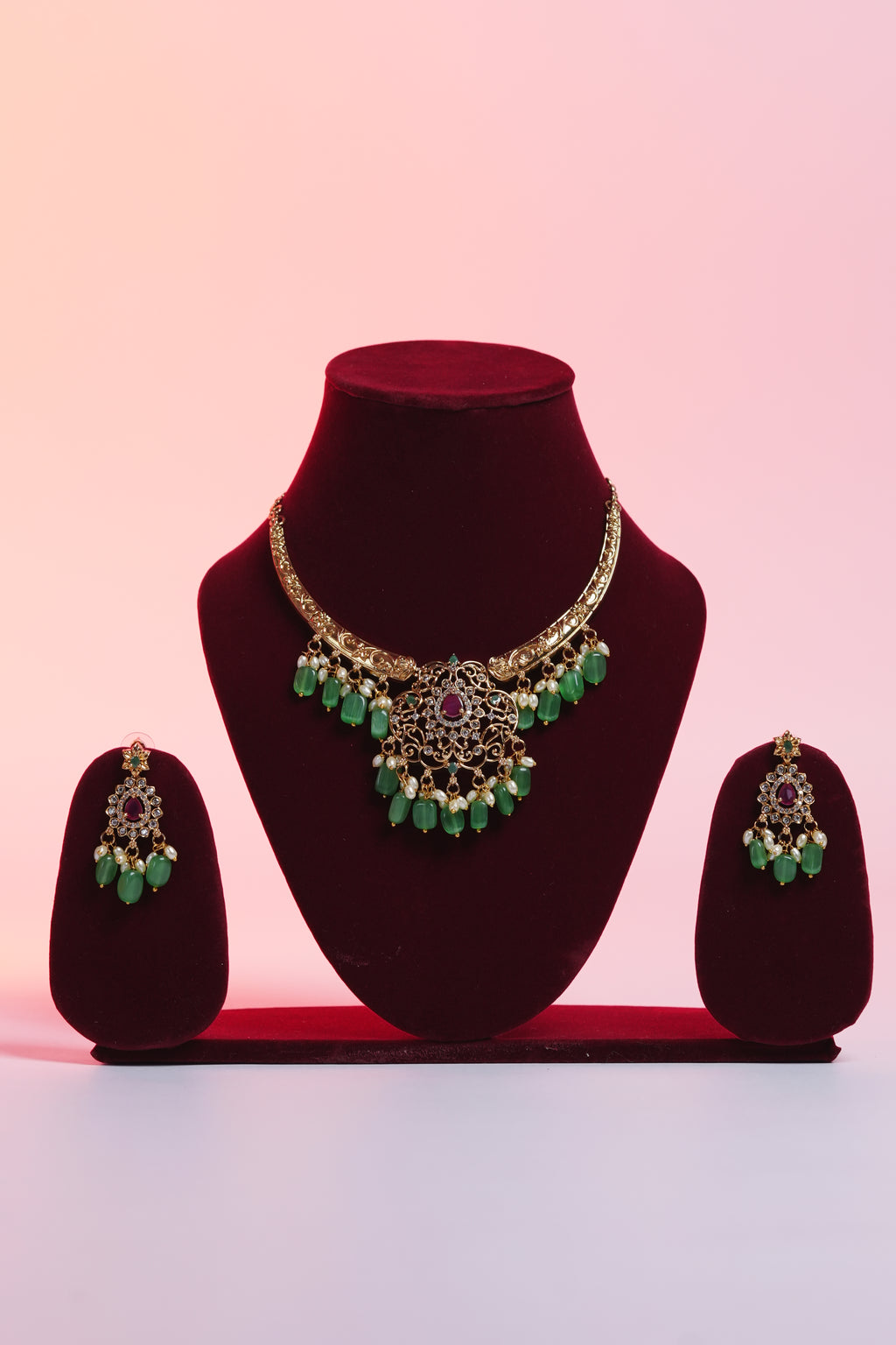 necklace with ear rings for women