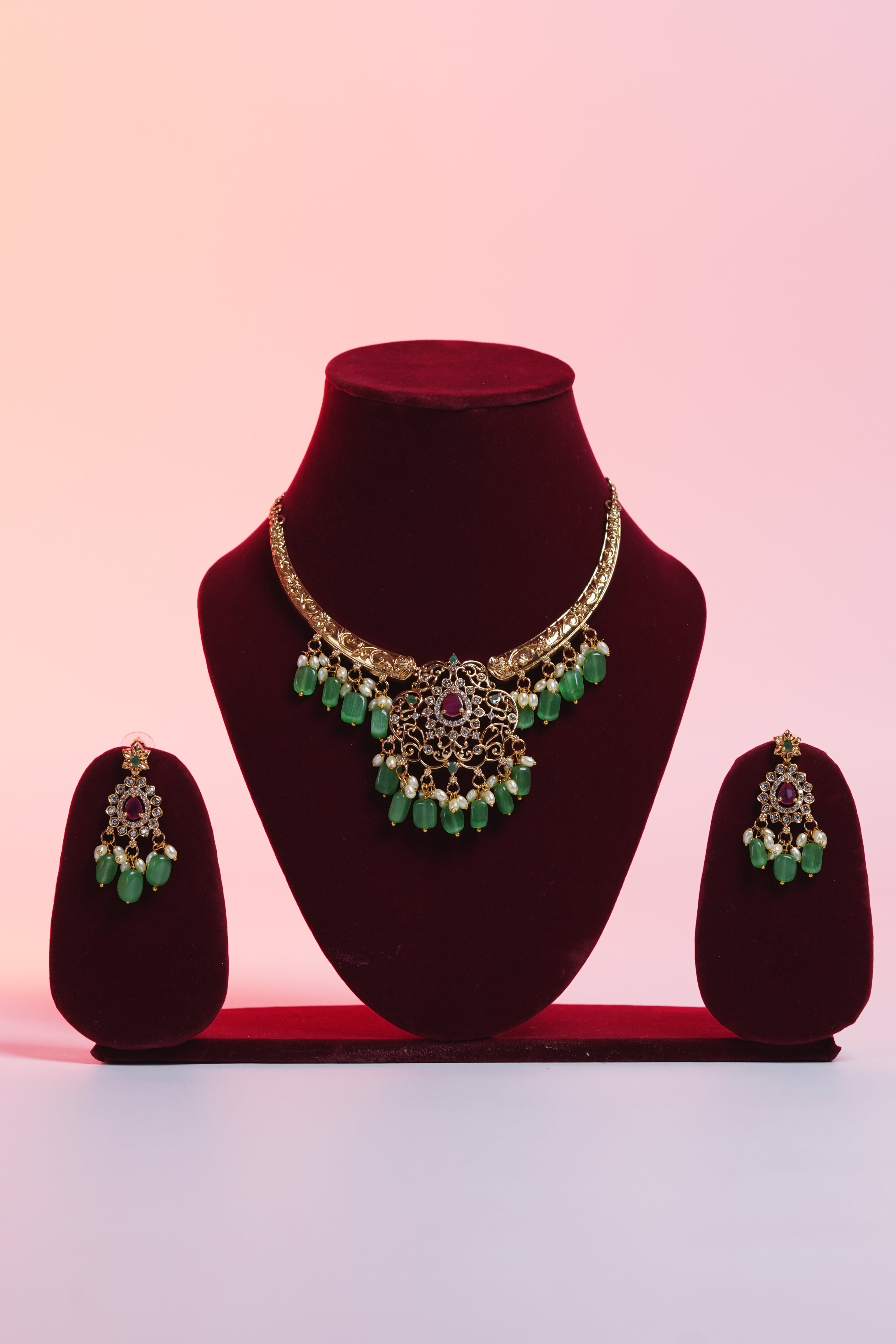necklace with ear rings for women