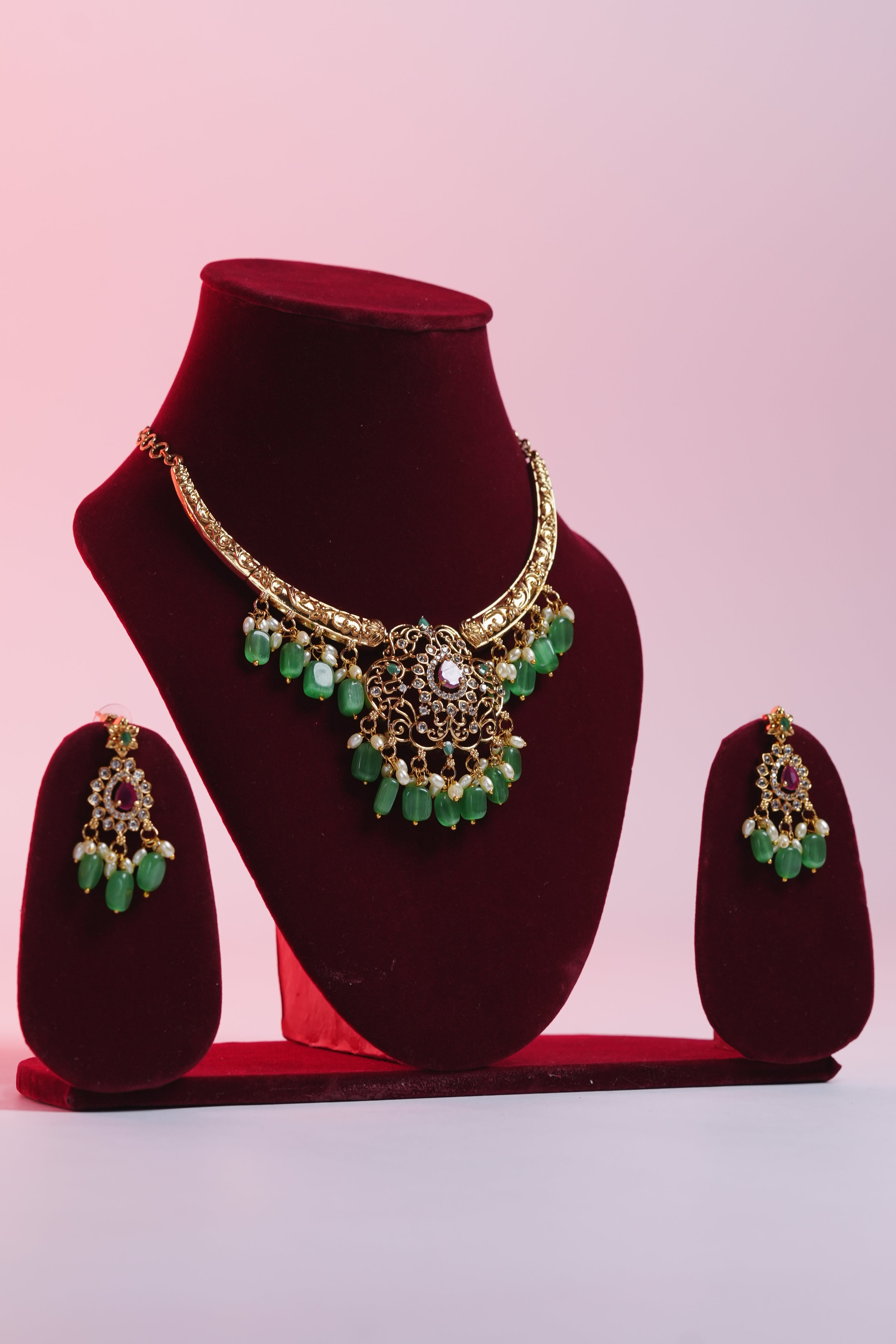 necklace with ear rings for women