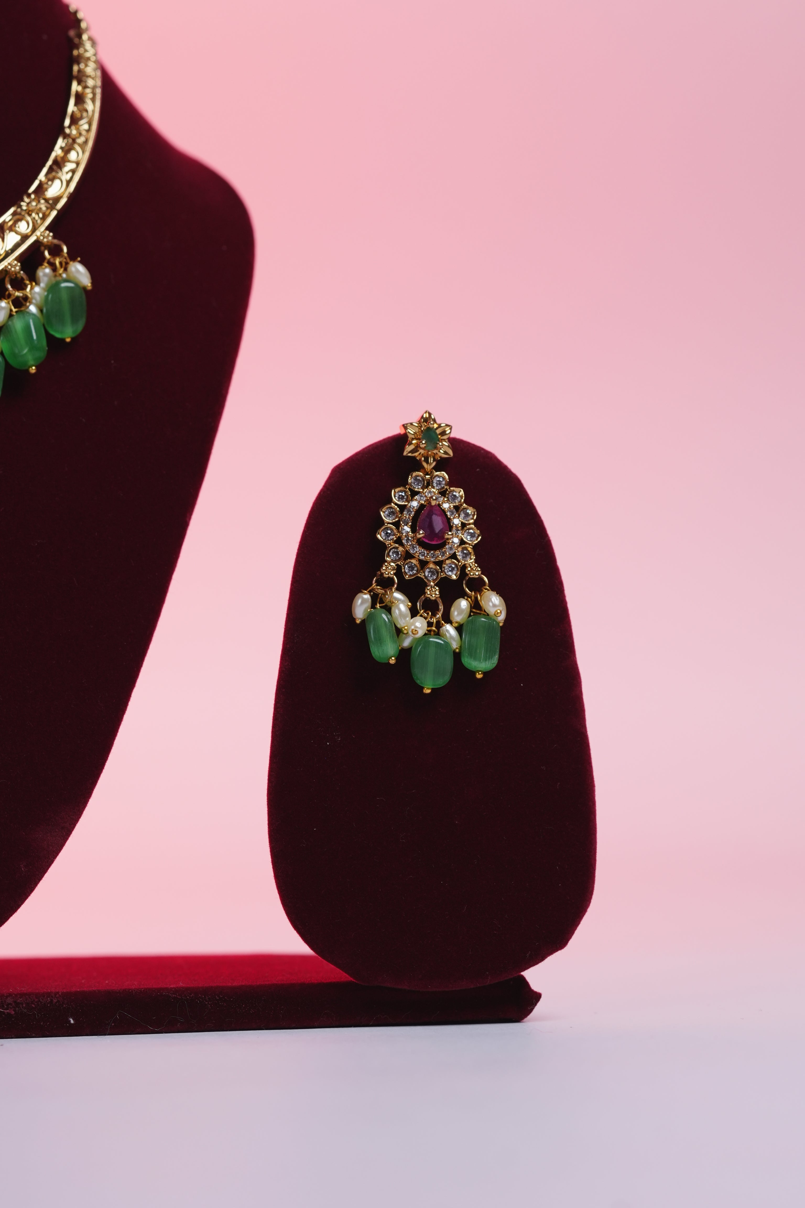 necklace with ear rings for women