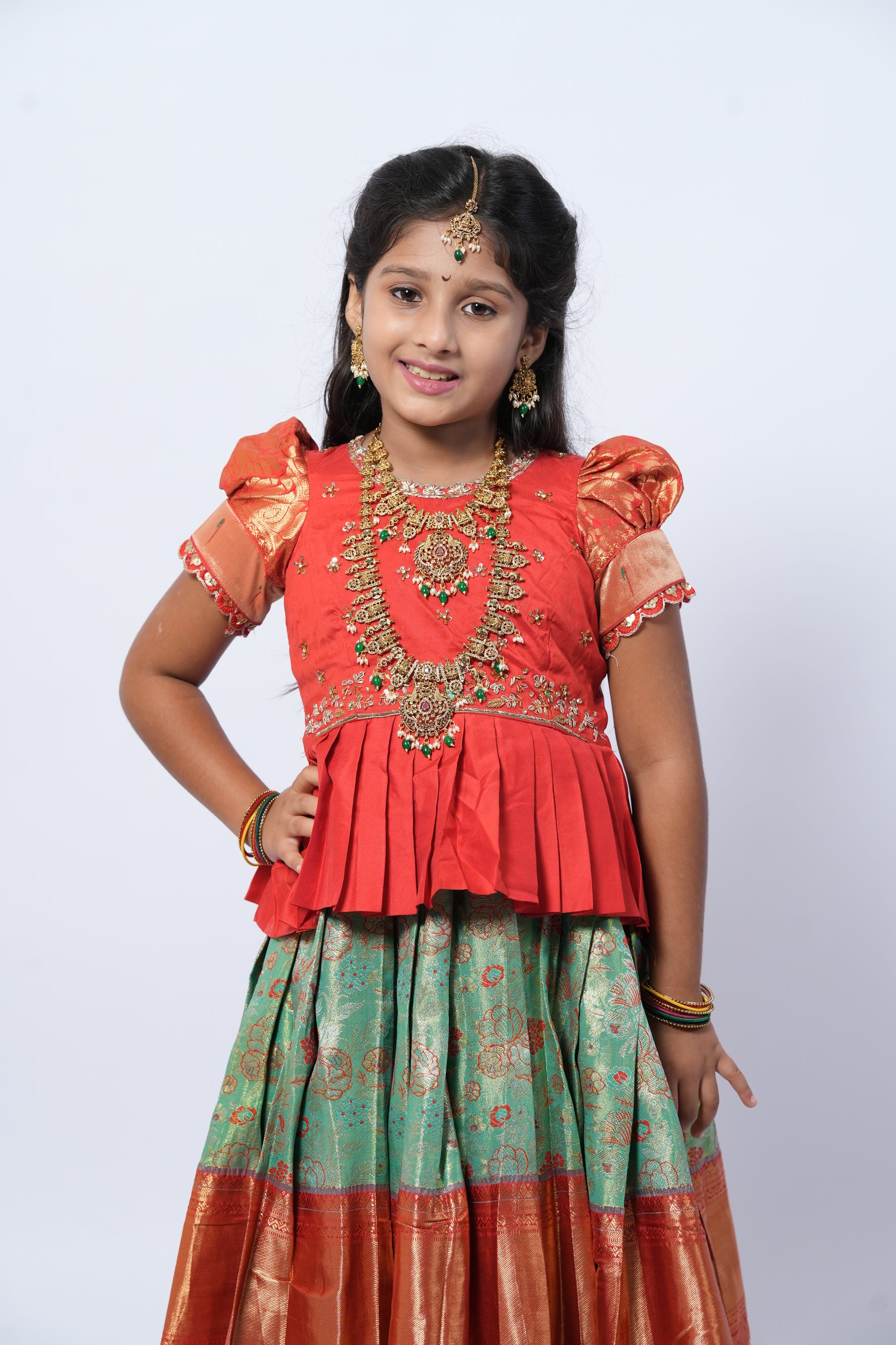South Indian Temple Jewelry Set for women