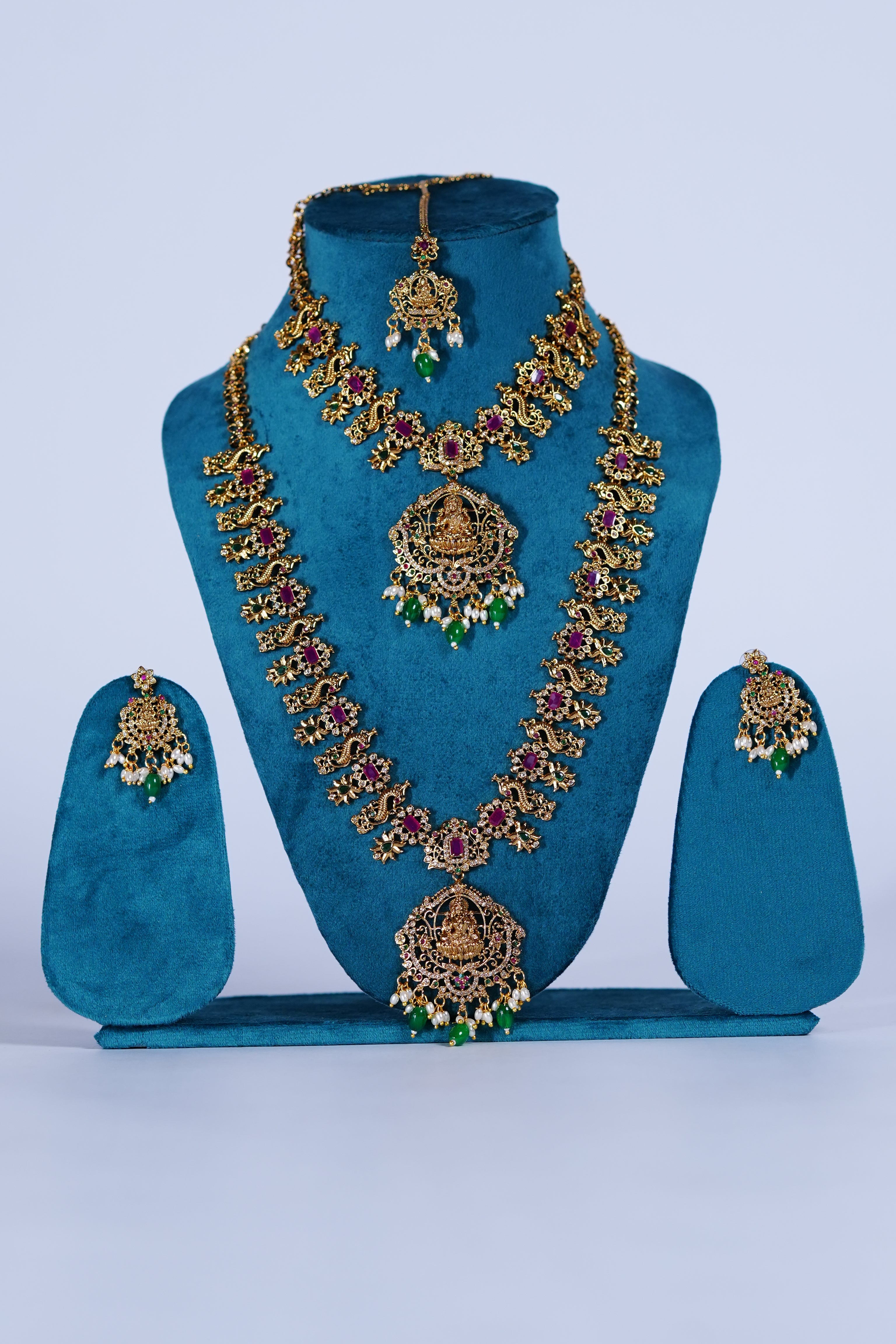 necklace set with ear rings for women