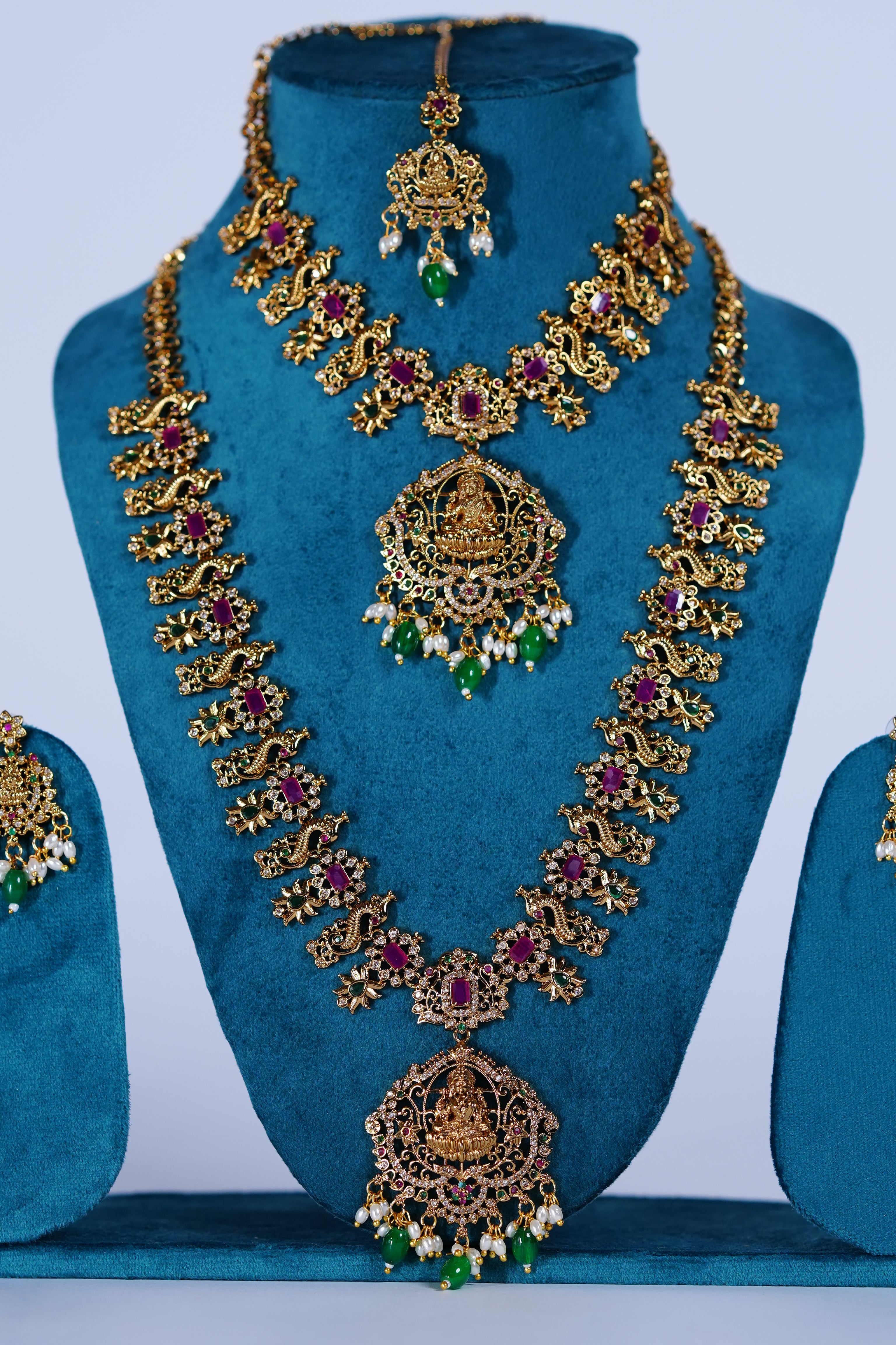 necklace set with ear rings for women