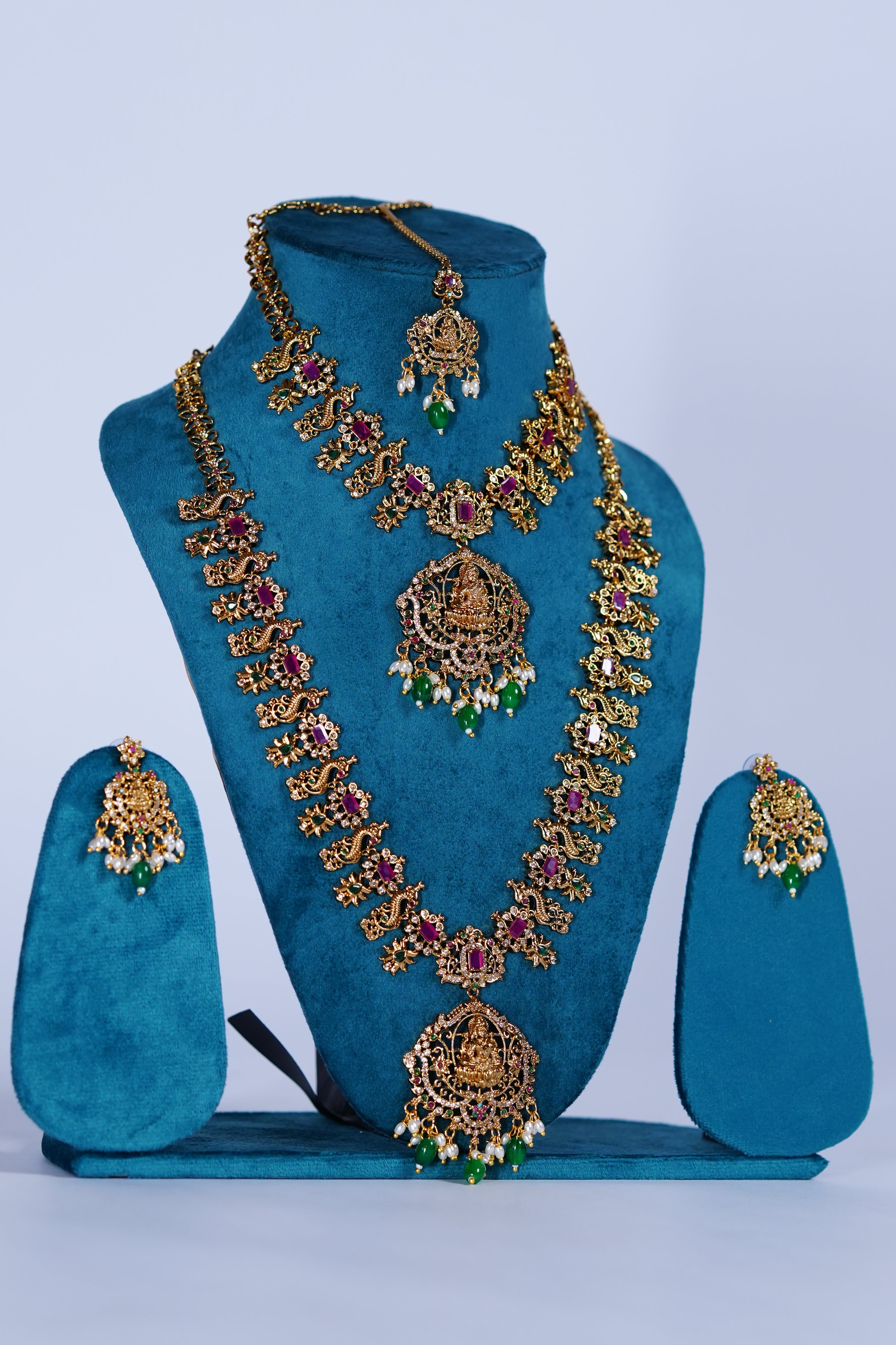 necklace set with ear rings for women