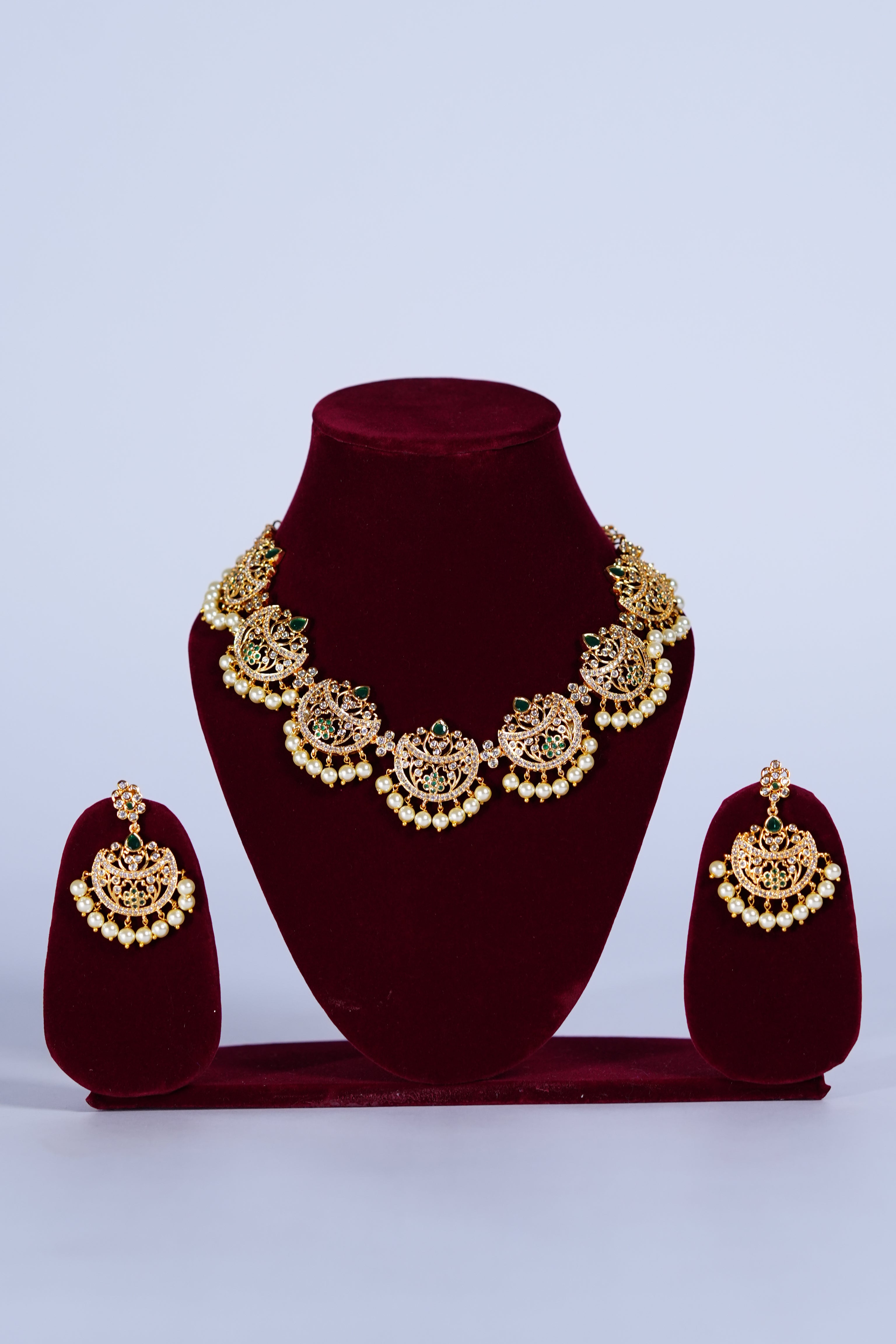 necklace with ear rings for women