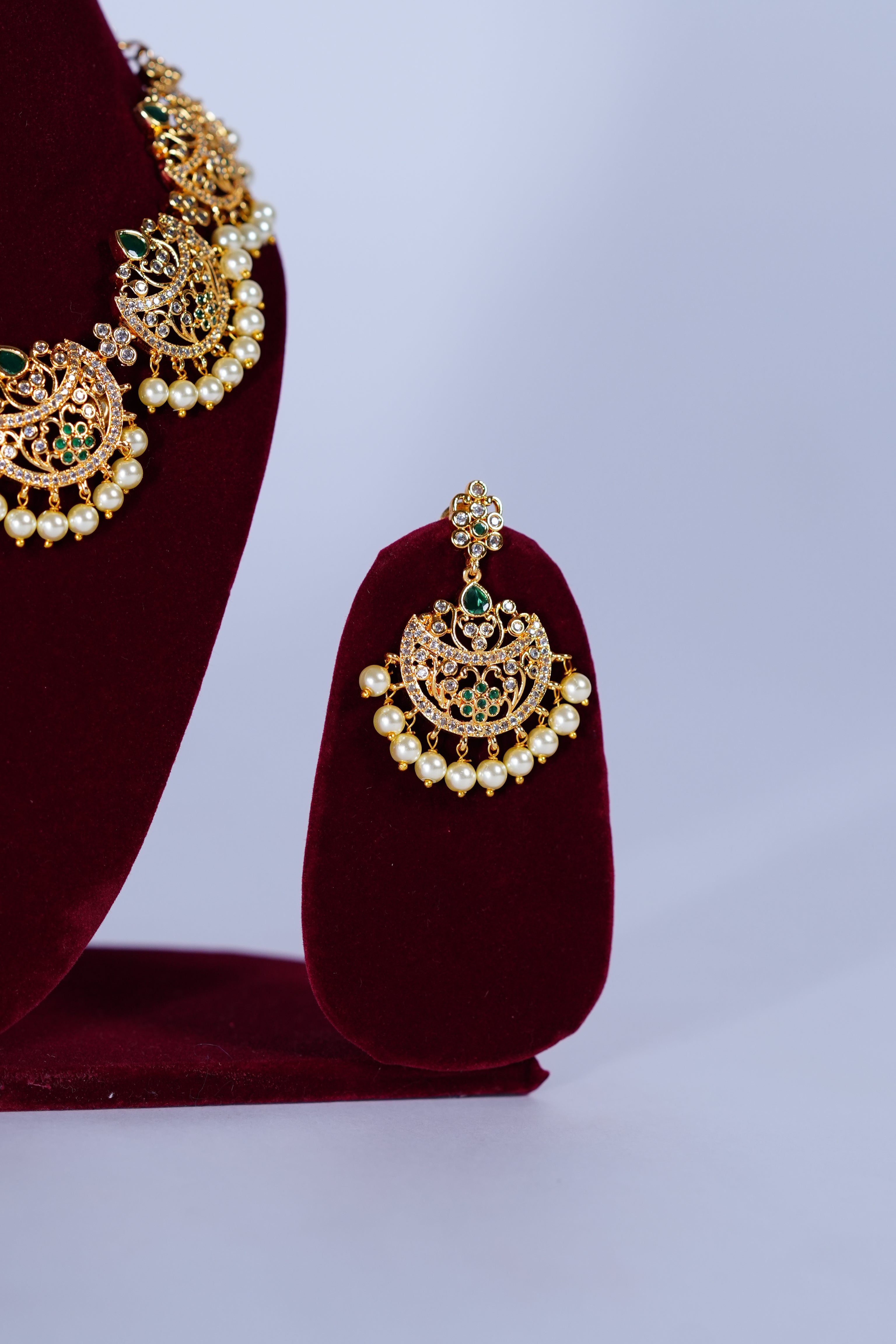 necklace with ear rings for women