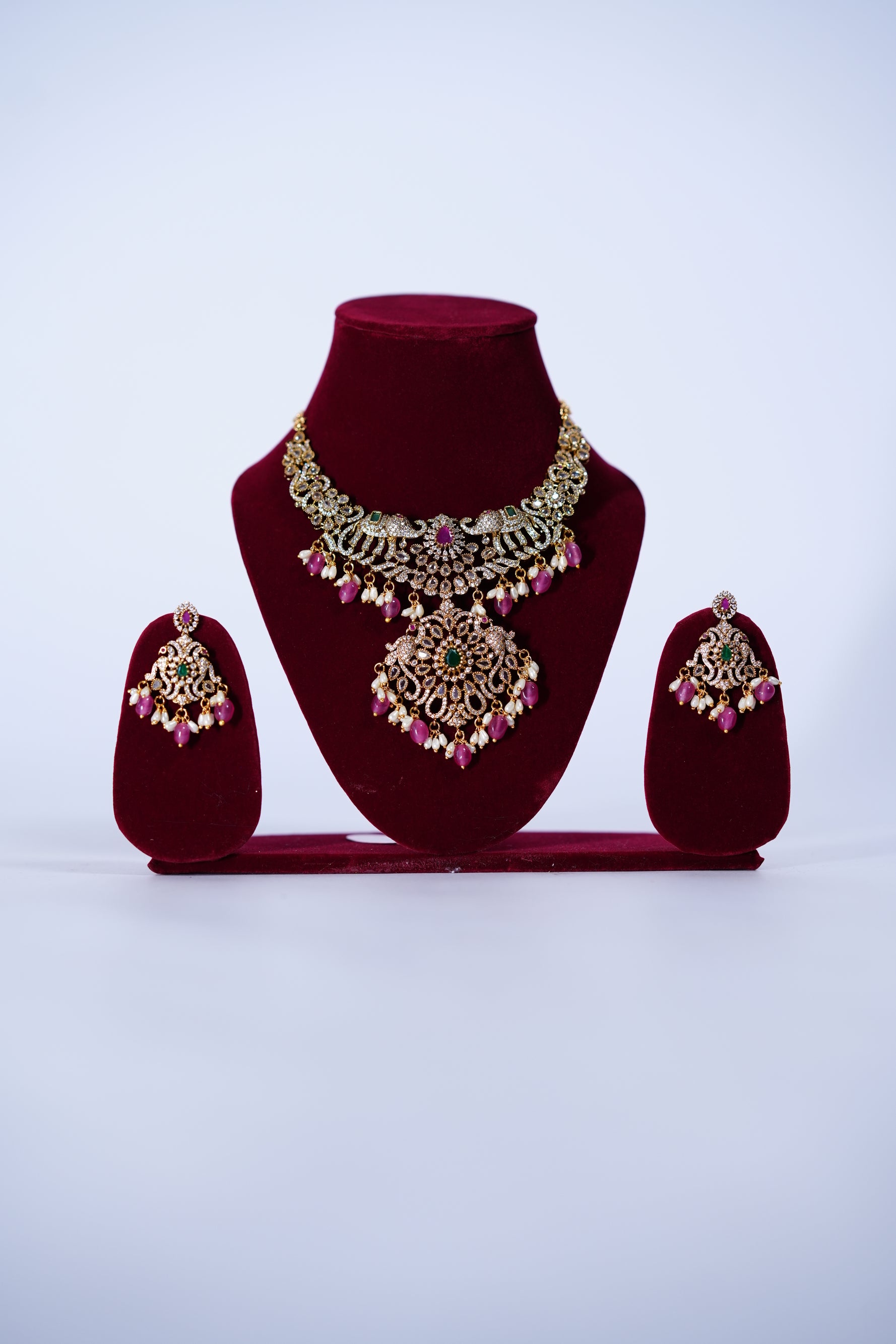 necklace with ear rings for women