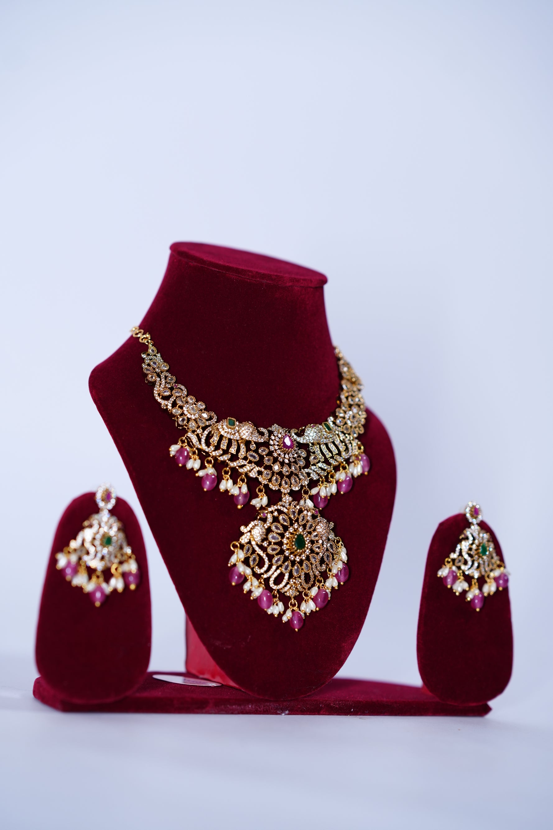 necklace with ear rings for women